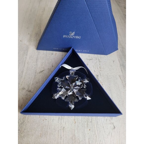 Swarovski snowflake 1125019 Annual 2012 ornament Crystal home Xmas collectible d - Picture 1 of 6